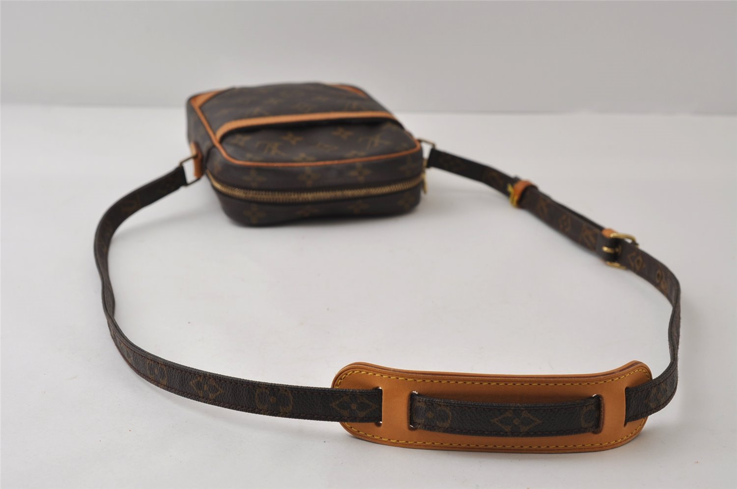 Authentic Louis Vuitton Monogram Danube Shoulder Cross Body Bag M45266 LV 0247J