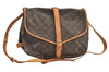 Authentic Louis Vuitton Monogram Saumur 35 Shoulder Cross Bag M42254 LV 0247K