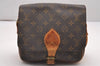 Authentic Louis Vuitton Monogram Cartouchiere MM M51253 Shoulder Cross Bag 0248J