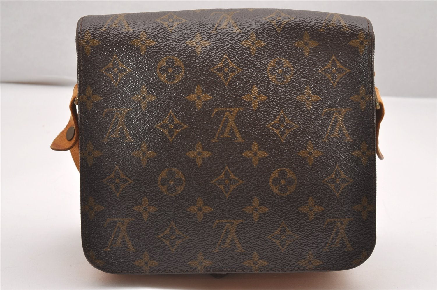Authentic Louis Vuitton Monogram Cartouchiere MM M51253 Shoulder Cross Bag 0248J