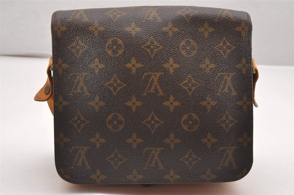 Authentic Louis Vuitton Monogram Cartouchiere MM M51253 Shoulder Cross Bag 0248J