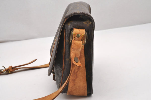 Authentic Louis Vuitton Monogram Cartouchiere MM M51253 Shoulder Cross Bag 0248J