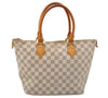 Authentic Louis Vuitton Damier Azur Saleya PM Shoulder Tote Bag N51186 LV 0249J