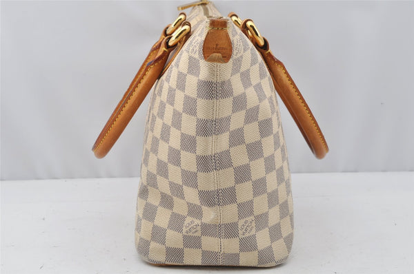 Authentic Louis Vuitton Damier Azur Saleya PM Shoulder Tote Bag N51186 LV 0249J
