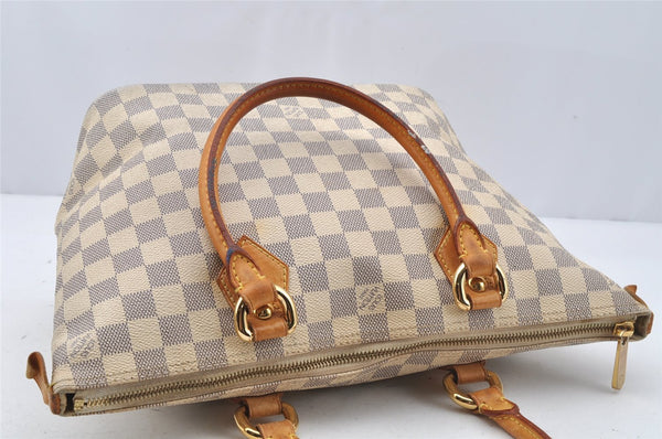 Authentic Louis Vuitton Damier Azur Saleya PM Shoulder Tote Bag N51186 LV 0249J
