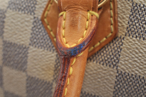 Authentic Louis Vuitton Damier Azur Saleya PM Shoulder Tote Bag N51186 LV 0249J