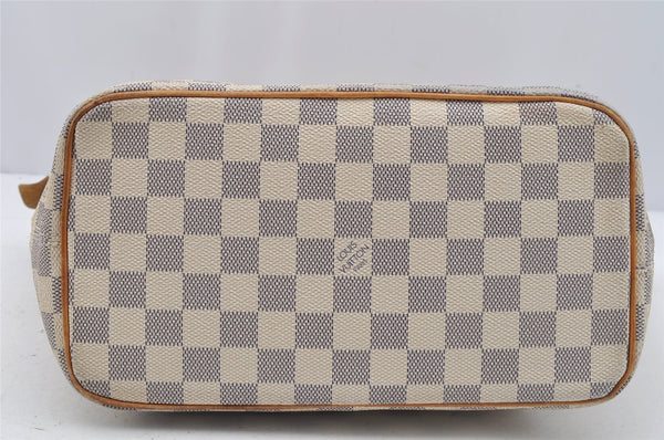 Authentic Louis Vuitton Damier Azur Saleya PM Shoulder Tote Bag N51186 LV 0249J