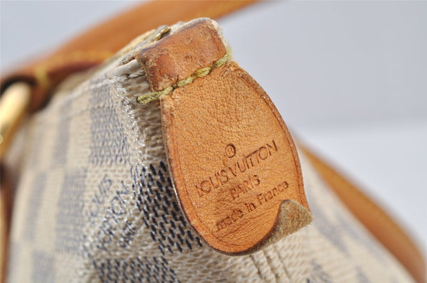 Authentic Louis Vuitton Damier Azur Saleya PM Shoulder Tote Bag N51186 LV 0249J