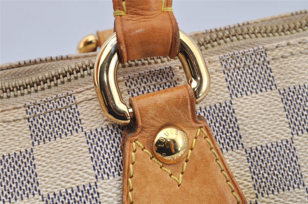 Authentic Louis Vuitton Damier Azur Saleya PM Shoulder Tote Bag N51186 LV 0249J