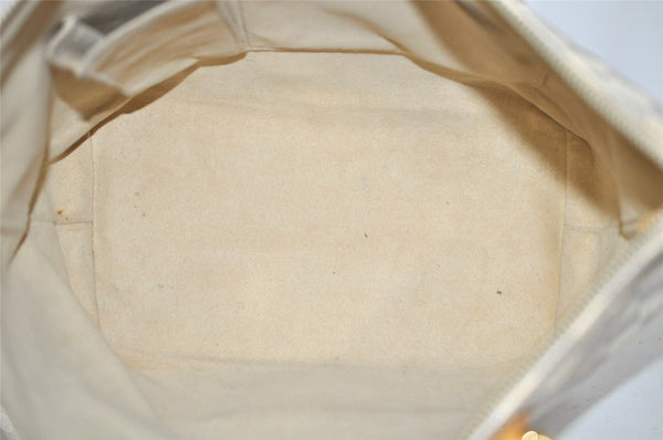 Authentic Louis Vuitton Damier Azur Saleya PM Shoulder Tote Bag N51186 LV 0249J