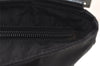 Authentic PRADA Nylon Tessuto Leather Shoulder Cross Body Bag Black 0249K