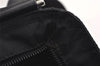 Authentic PRADA Nylon Tessuto Leather Shoulder Cross Body Bag Black 0249K