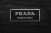 Authentic PRADA Nylon Tessuto Leather Shoulder Cross Body Bag Black 0249K