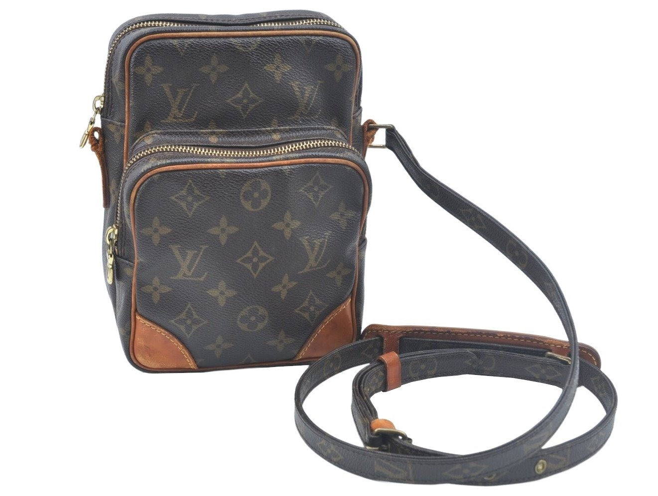 Authentic Louis Vuitton Monogram Amazone Shoulder Cross Bag M45236 Junk 0251J