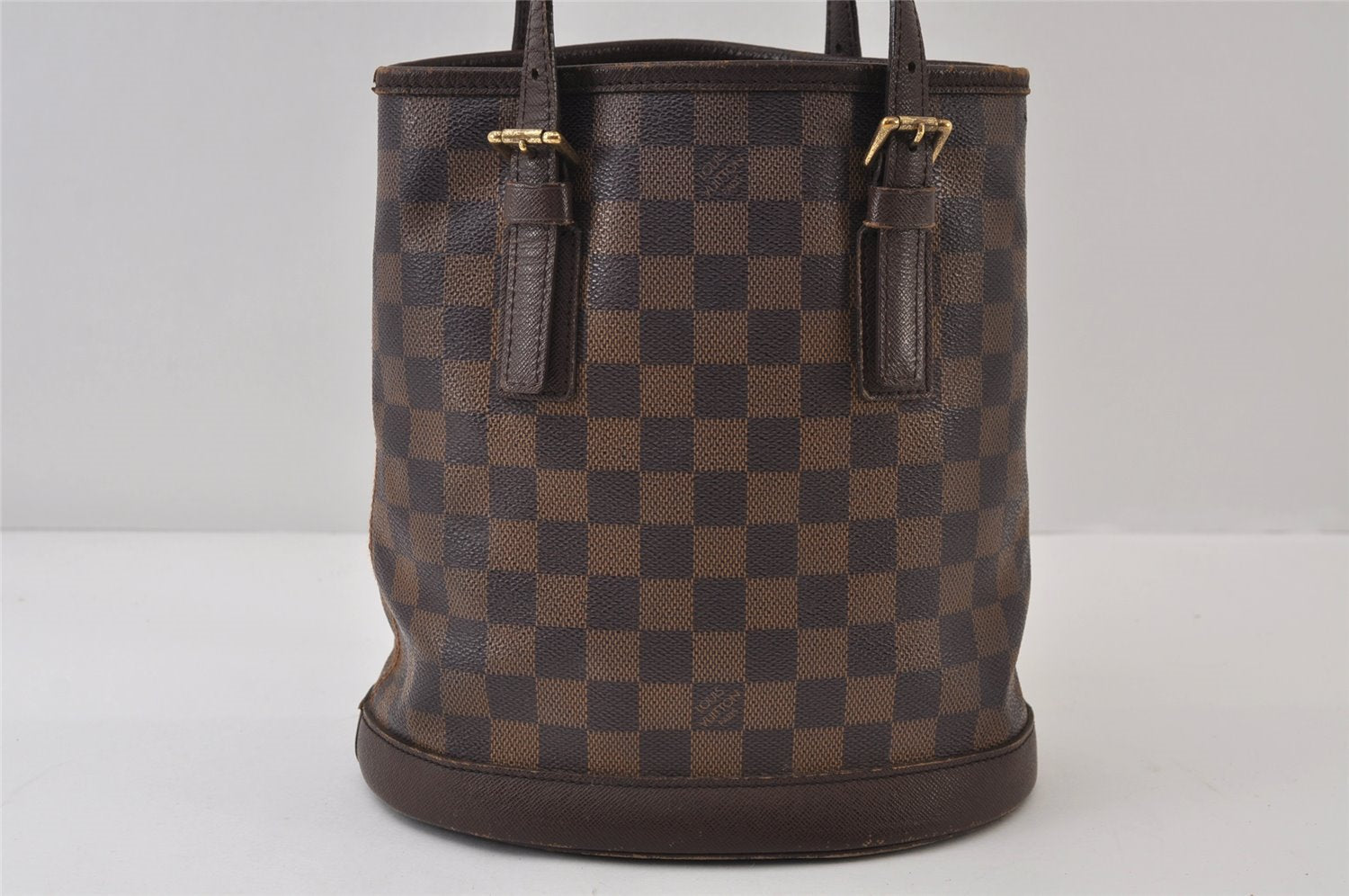 Authentic Louis Vuitton Damier Marais Bucket Shoulder Tote Bag N42240 LV 0253J