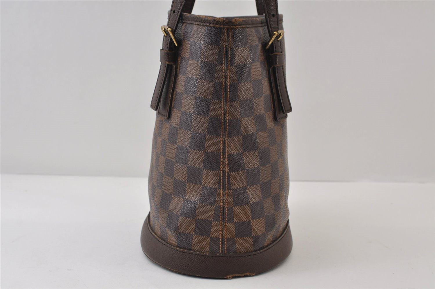 Authentic Louis Vuitton Damier Marais Bucket Shoulder Tote Bag N42240 LV 0253J