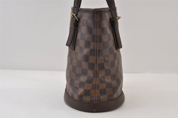 Authentic Louis Vuitton Damier Marais Bucket Shoulder Tote Bag N42240 LV 0253J