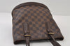 Authentic Louis Vuitton Damier Marais Bucket Shoulder Tote Bag N42240 LV 0253J