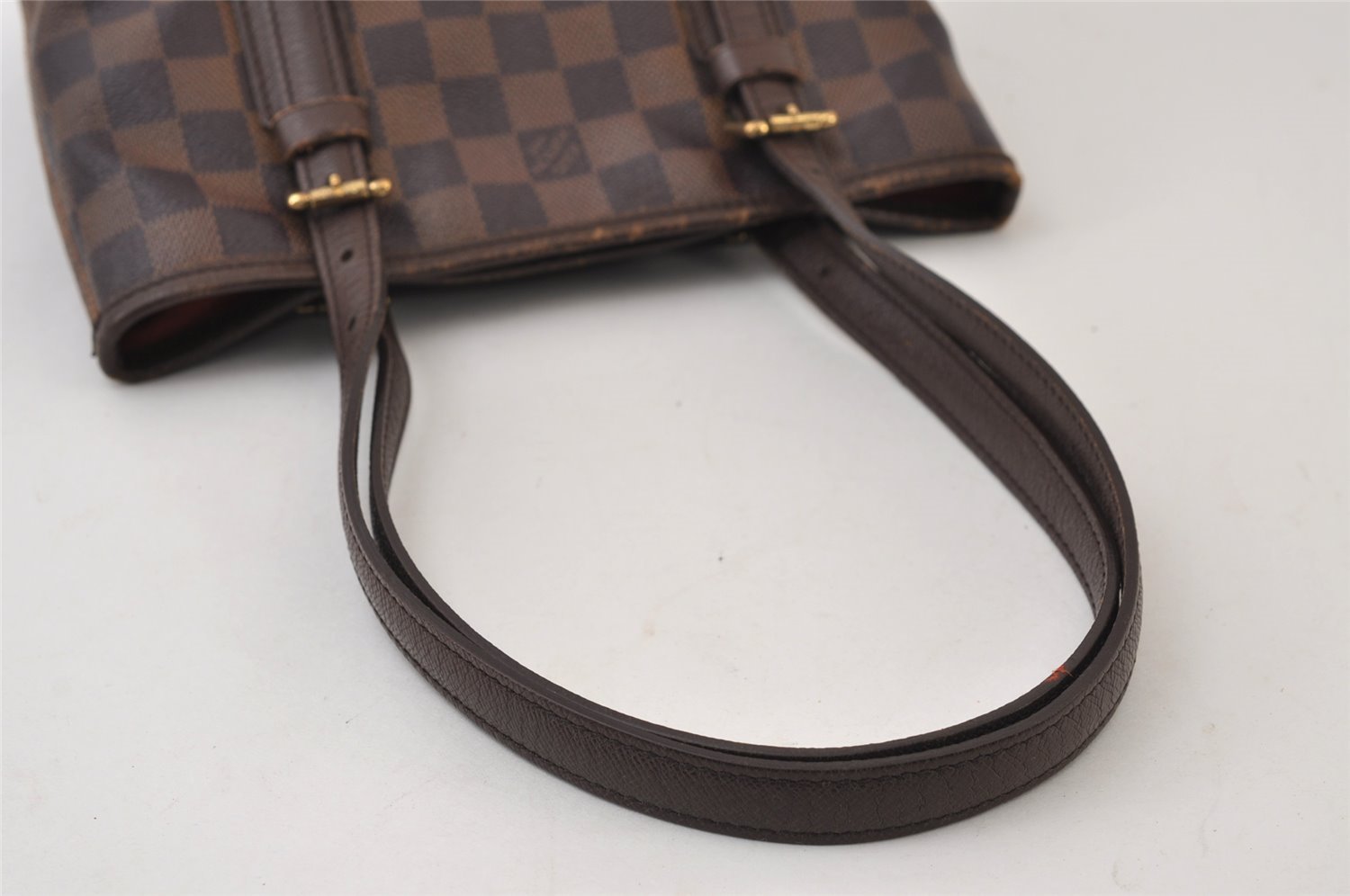 Authentic Louis Vuitton Damier Marais Bucket Shoulder Tote Bag N42240 LV 0253J