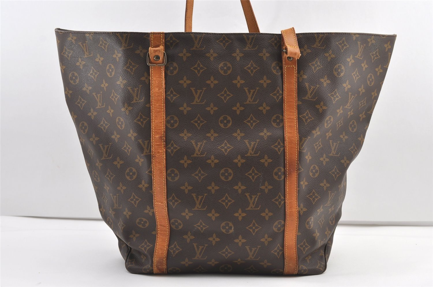 Authentic Louis Vuitton Monogram Sac Shopping GM Tote Bag M51110 LV Junk 0254K