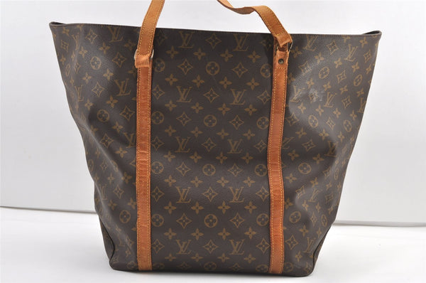 Authentic Louis Vuitton Monogram Sac Shopping GM Tote Bag M51110 LV Junk 0254K