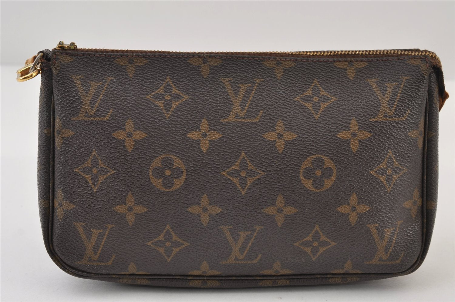 Authentic Louis Vuitton Monogram Pochette Accessoires Pouch M51980 LV Junk 0256J