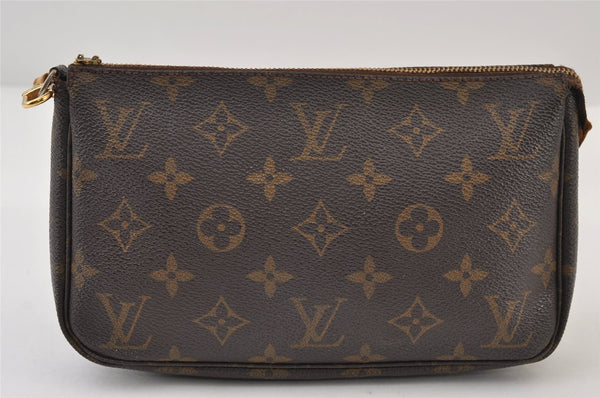Authentic Louis Vuitton Monogram Pochette Accessoires Pouch M51980 LV Junk 0256J