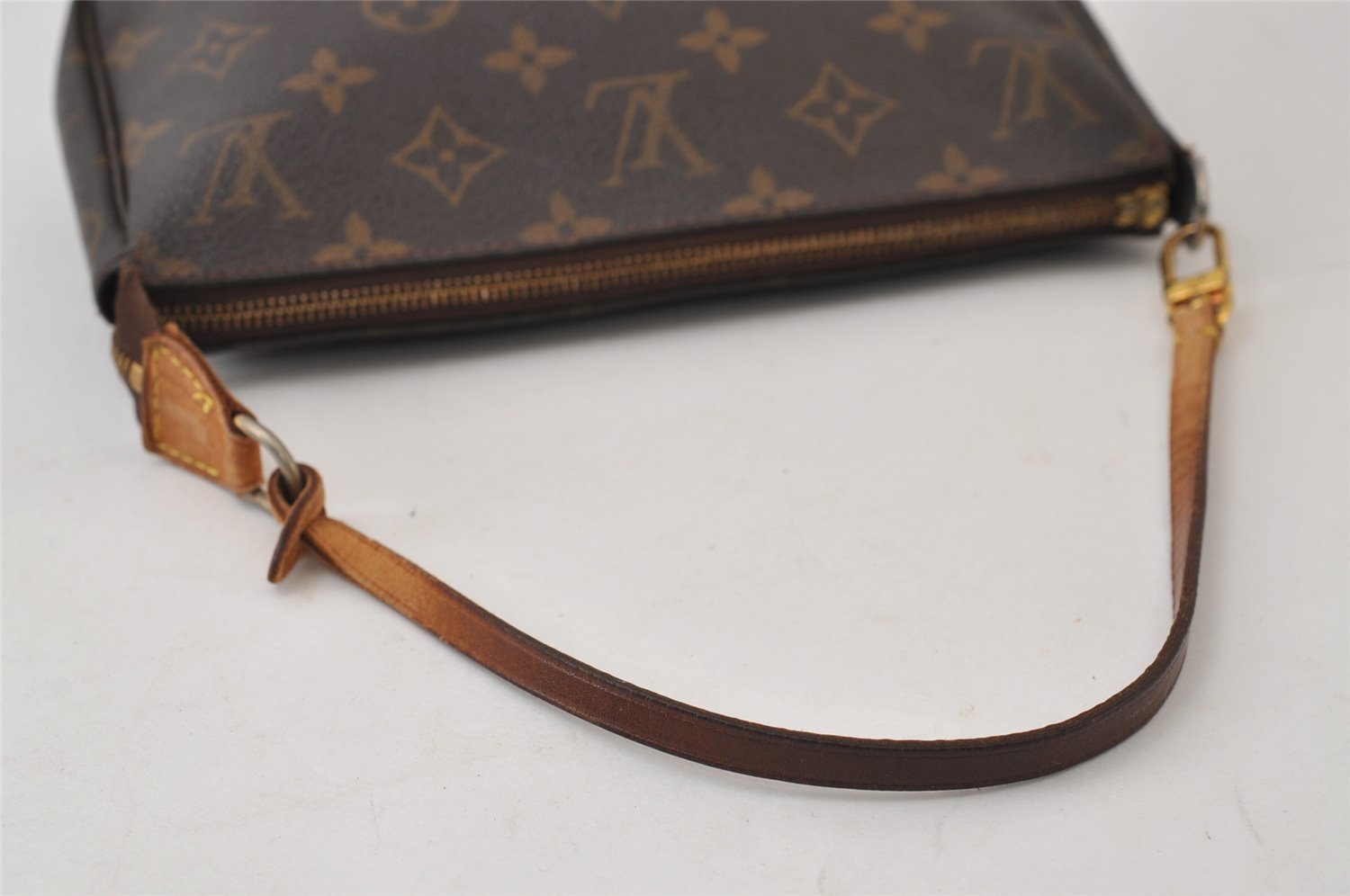 Authentic Louis Vuitton Monogram Pochette Accessoires Pouch M51980 LV Junk 0256J
