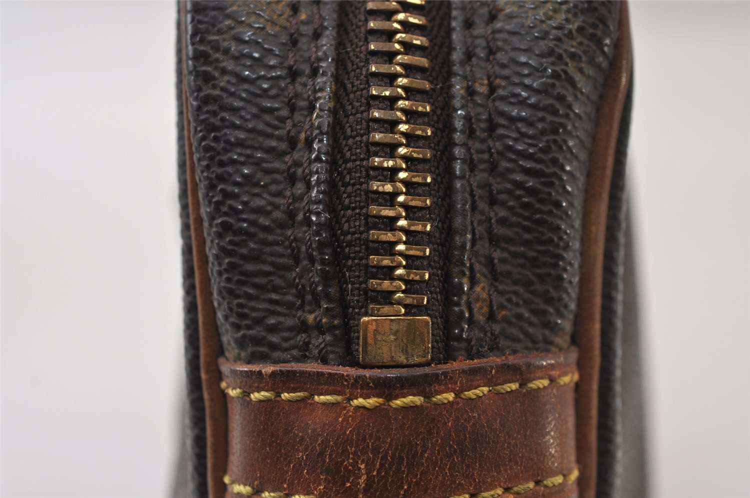 Authentic Louis Vuitton Monogram Marly Dragonne GM M51825 Clutch Hand Bag 0257J