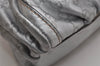 Authentic GUCCI Guccissima Abbey Shoulder Bag GG Leather 190525 Silver 0257K