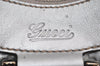 Authentic GUCCI Guccissima Abbey Shoulder Bag GG Leather 190525 Silver 0257K