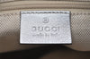 Authentic GUCCI Guccissima Abbey Shoulder Bag GG Leather 190525 Silver 0257K