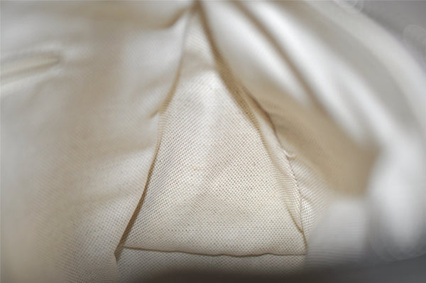 Authentic GUCCI Guccissima Abbey Shoulder Bag GG Leather 190525 Silver 0257K