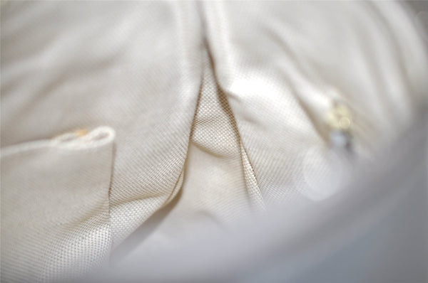 Authentic GUCCI Guccissima Abbey Shoulder Bag GG Leather 190525 Silver 0257K