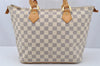 Authentic Louis Vuitton Damier Azur Saleya PM Shoulder Tote Bag N51186 LV 0259J