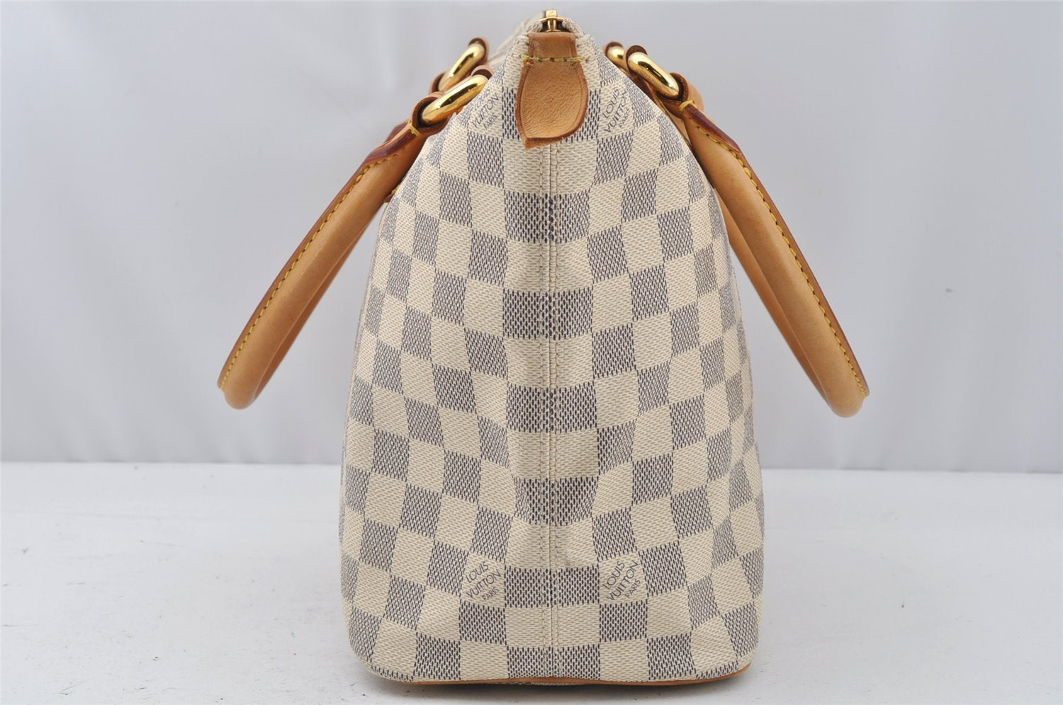 Authentic Louis Vuitton Damier Azur Saleya PM Shoulder Tote Bag N51186 LV 0259J