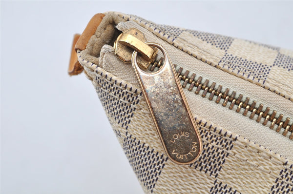 Authentic Louis Vuitton Damier Azur Saleya PM Shoulder Tote Bag N51186 LV 0259J