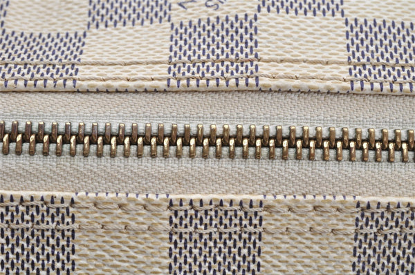 Authentic Louis Vuitton Damier Azur Saleya PM Shoulder Tote Bag N51186 LV 0259J