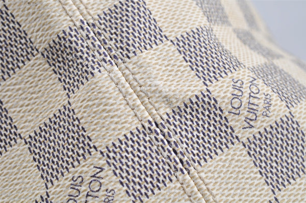 Authentic Louis Vuitton Damier Azur Saleya PM Shoulder Tote Bag N51186 LV 0259J