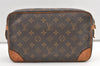 Authentic Louis Vuitton Monogram Compiegne 28 Clutch Hand Bag M51845 LV 0259K