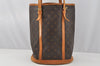 Authentic Louis Vuitton Monogram Bucket GM Shoulder Tote Bag M42236 Junk 0260J