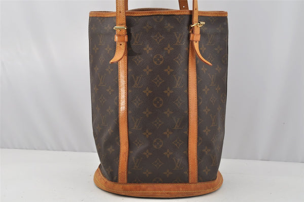 Authentic Louis Vuitton Monogram Bucket GM Shoulder Tote Bag M42236 Junk 0260J