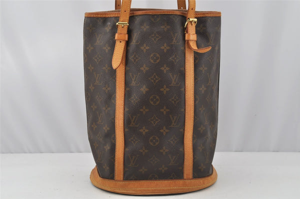 Authentic Louis Vuitton Monogram Bucket GM Shoulder Tote Bag M42236 Junk 0260J