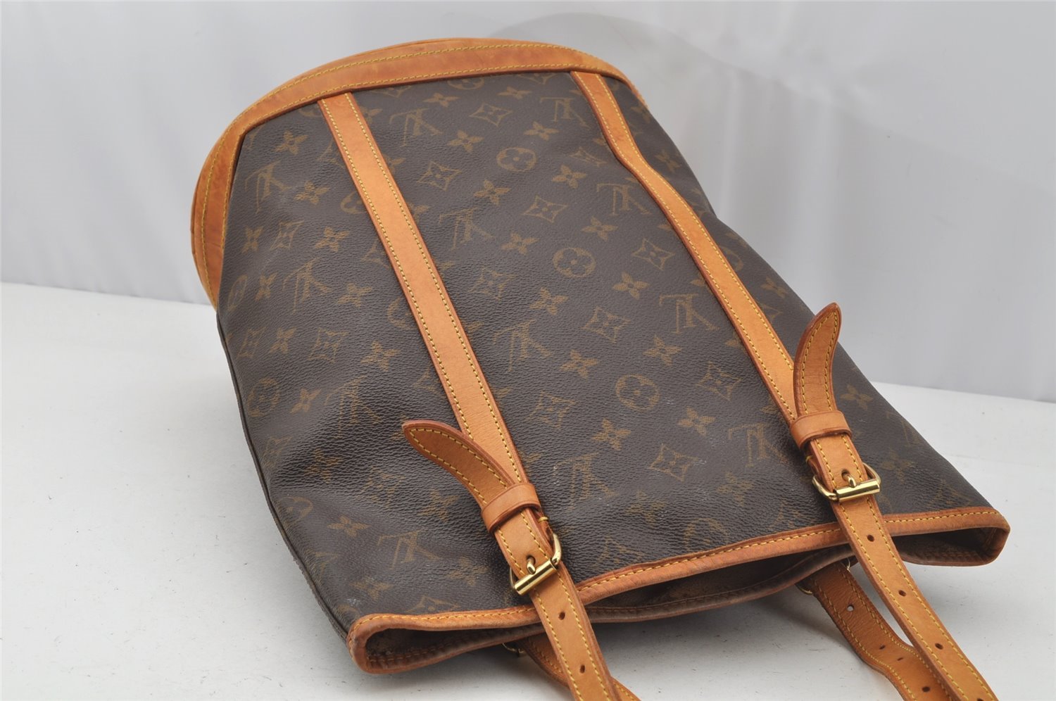 Authentic Louis Vuitton Monogram Bucket GM Shoulder Tote Bag M42236 Junk 0260J