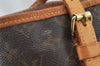 Authentic Louis Vuitton Monogram Bucket GM Shoulder Tote Bag M42236 Junk 0260J