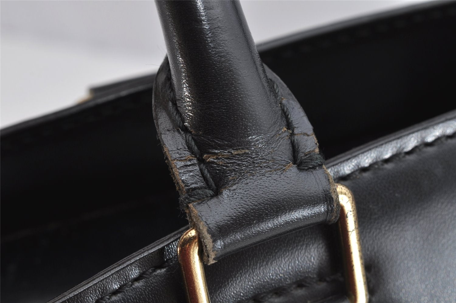 Authentic Louis Vuitton Epi Riviera Hand Bag Black M48182 LV Junk 0260K