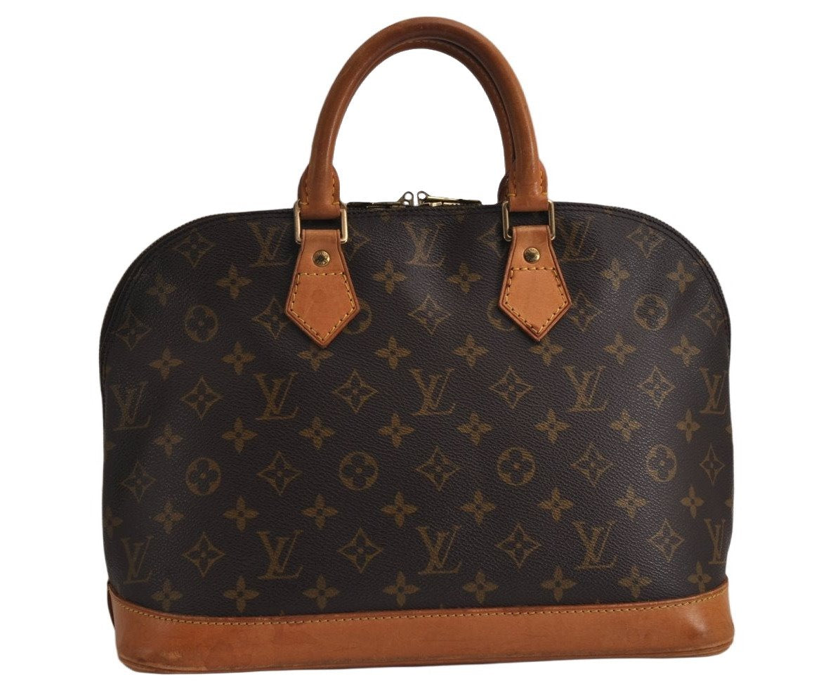 Authentic Louis Vuitton Monogram Alma Hand Bag Purse M51130 LV 0261K