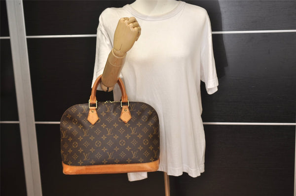Authentic Louis Vuitton Monogram Alma Hand Bag Purse M51130 LV 0261K