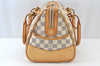 Authentic Louis Vuitton Damier Azur Berkeley Hand Boston Bag N52001 LV 0262J