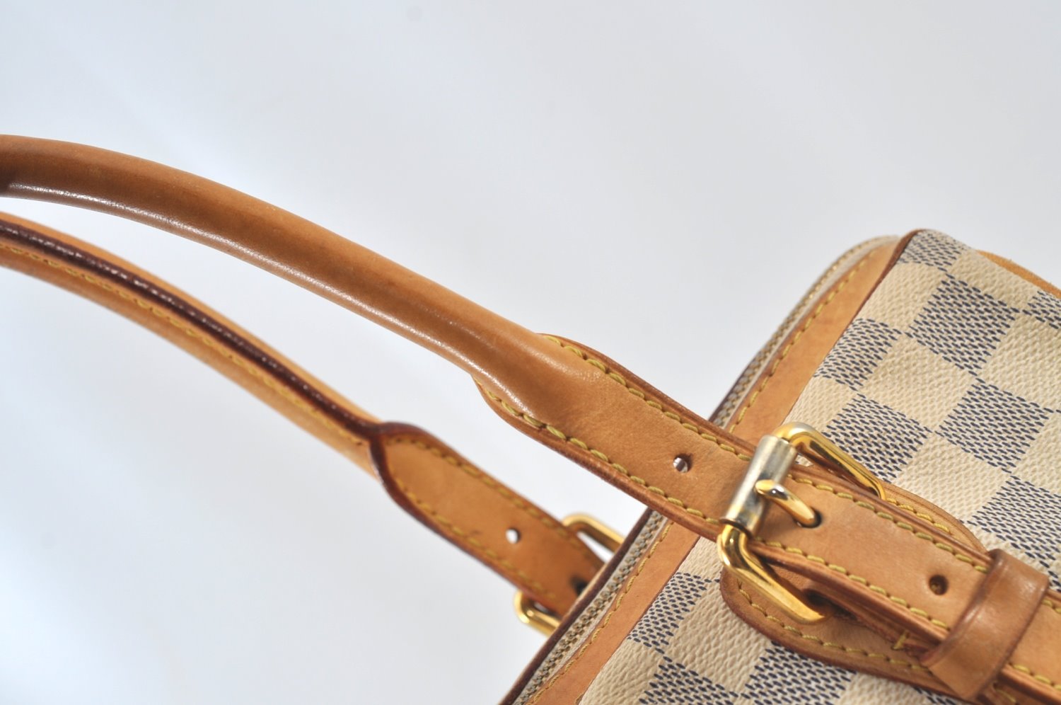 Authentic Louis Vuitton Damier Azur Berkeley Hand Boston Bag N52001 LV 0262J